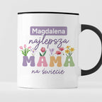 Kubek z nadrukiem "Najlepsza mama na świecie" z imieniem mamy, persona
