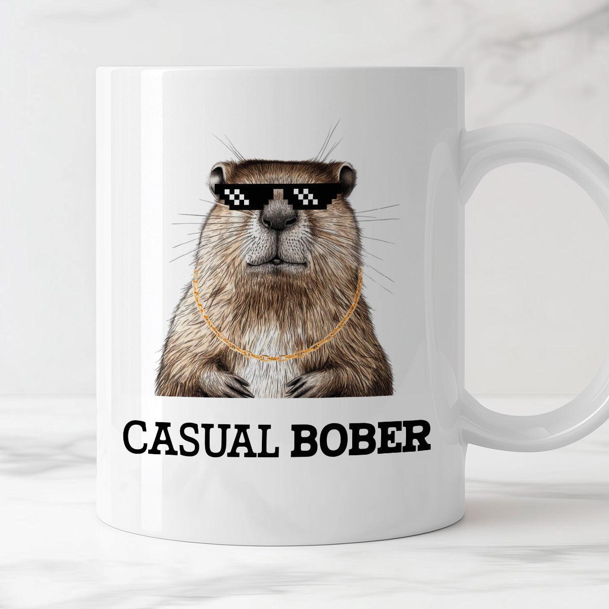 Kubek z nadrukiem "Casual bober"