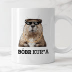 Kubek z nadrukiem "Bóbr kur*a"