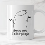 Kubek z nadrukiem "Oopsies, sorry,  I’m an asparagus"