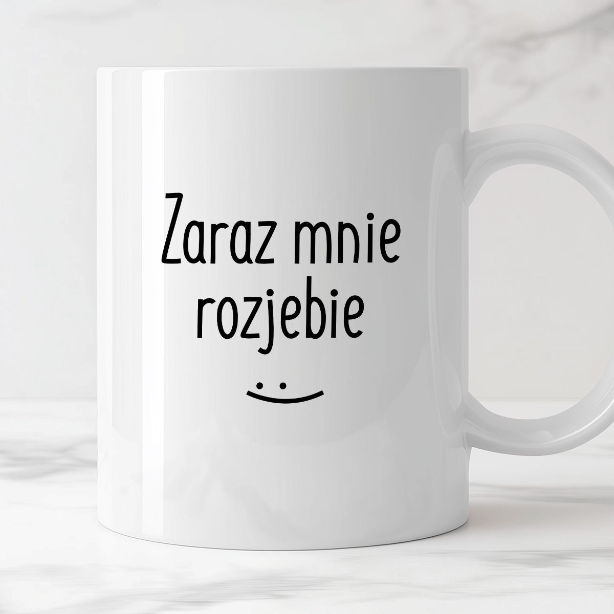 Kubek z nadrukiem "Zaraz mnie rozjebie"