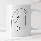 Kubek z nadrukiem "OK"