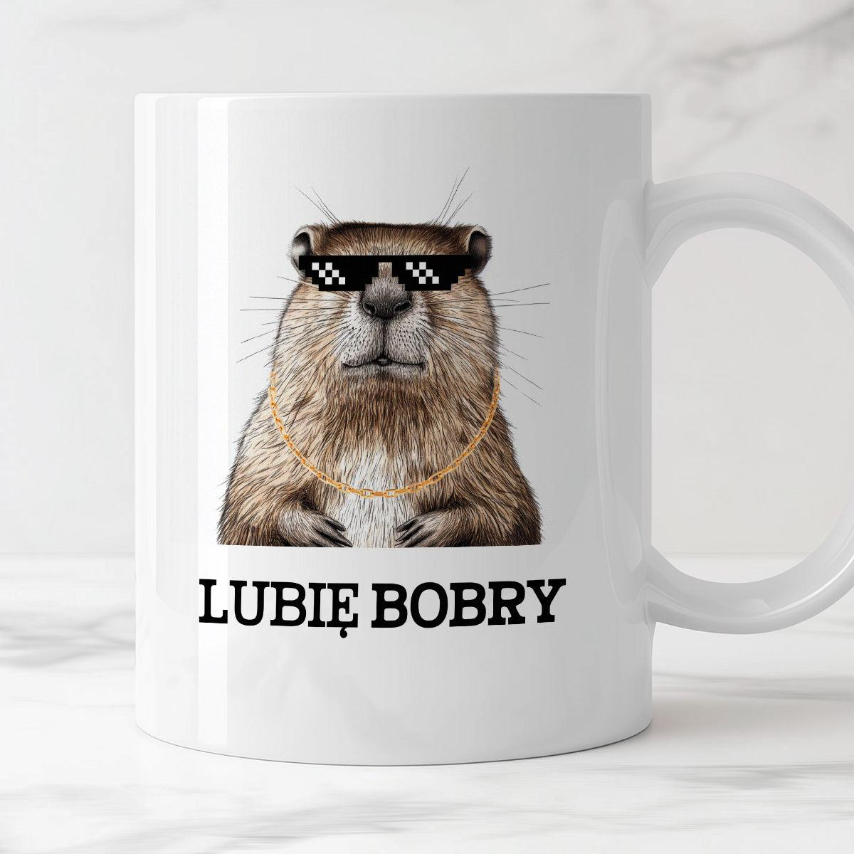 Kubek z nadrukiem "Lubię bobry"