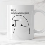 Kubek z nadrukiem "Nikt, nic: Rodzice w wiadomościach:"