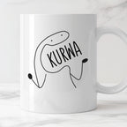 Kubek z nadrukiem "KURWA"