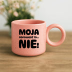 Kubek z nadrukiem "Moja odpowiedź to... NIE!"