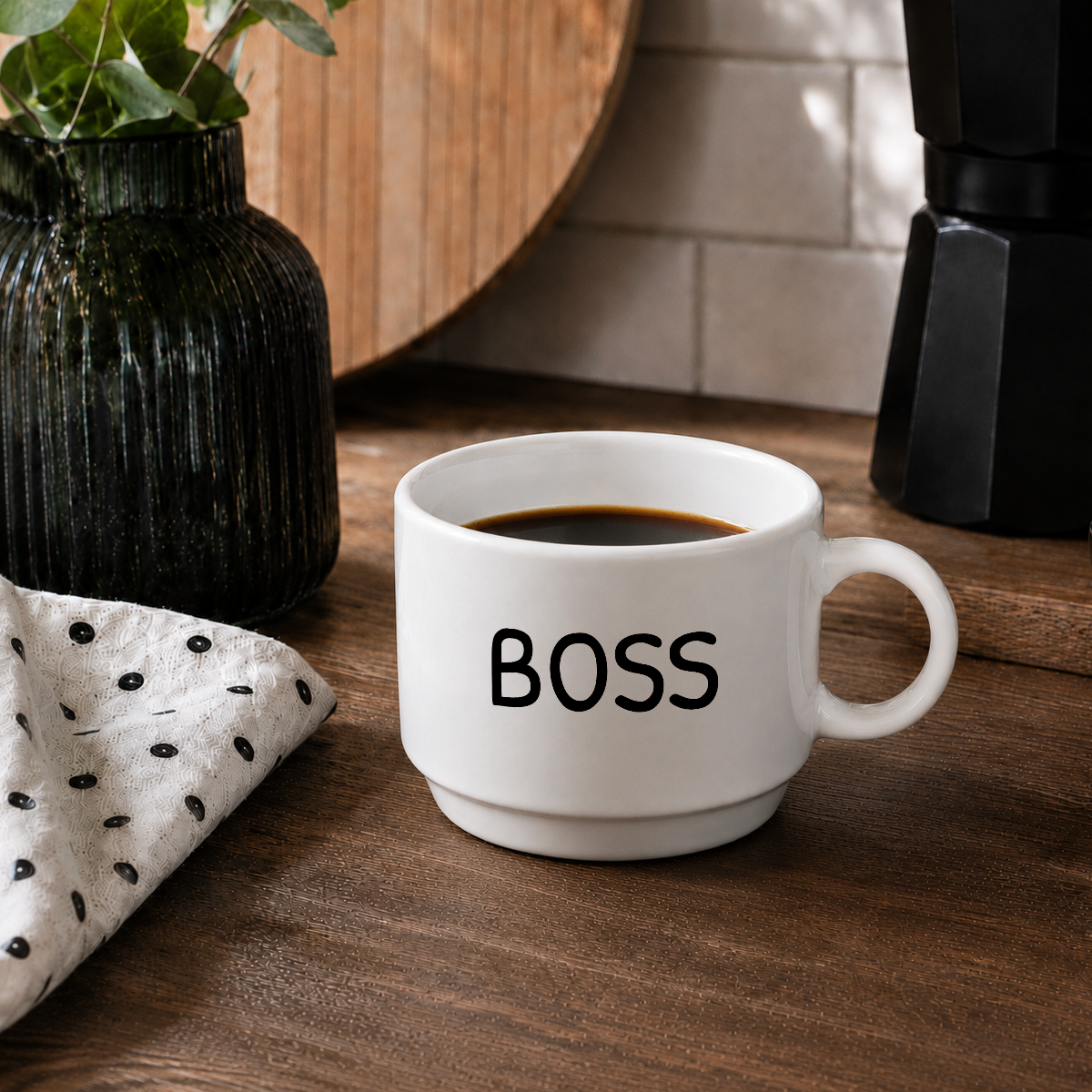 Filiżanka 250 ml z nadrukiem "BOSS"