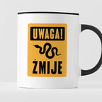 Kubek z nadrukiem "UWAGA! ŻMIJE"