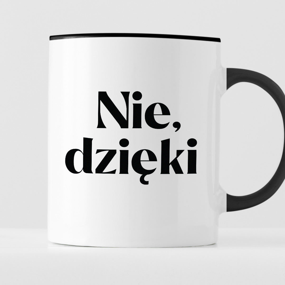 Kubek z nadrukiem "Nie, dzięki"