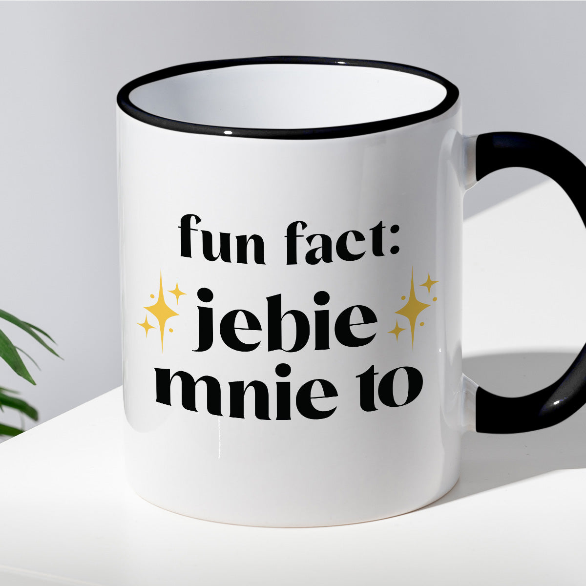 Kubek z nadrukiem "fun fact: jebie mnie to"