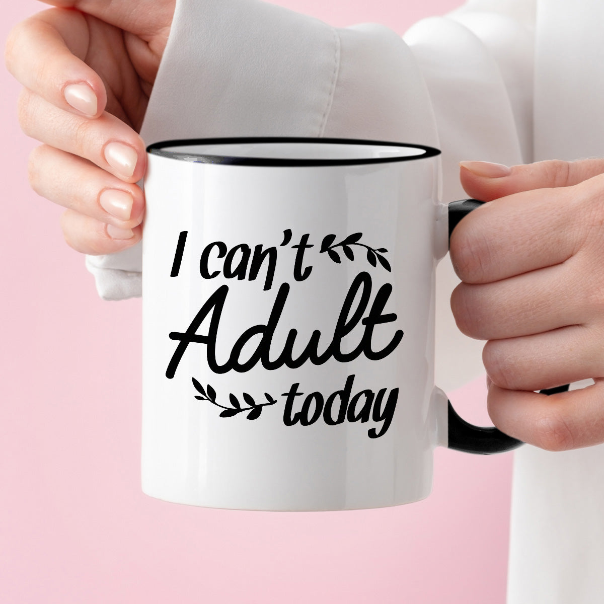 Kubek z nadrukiem "I can’t adult today"