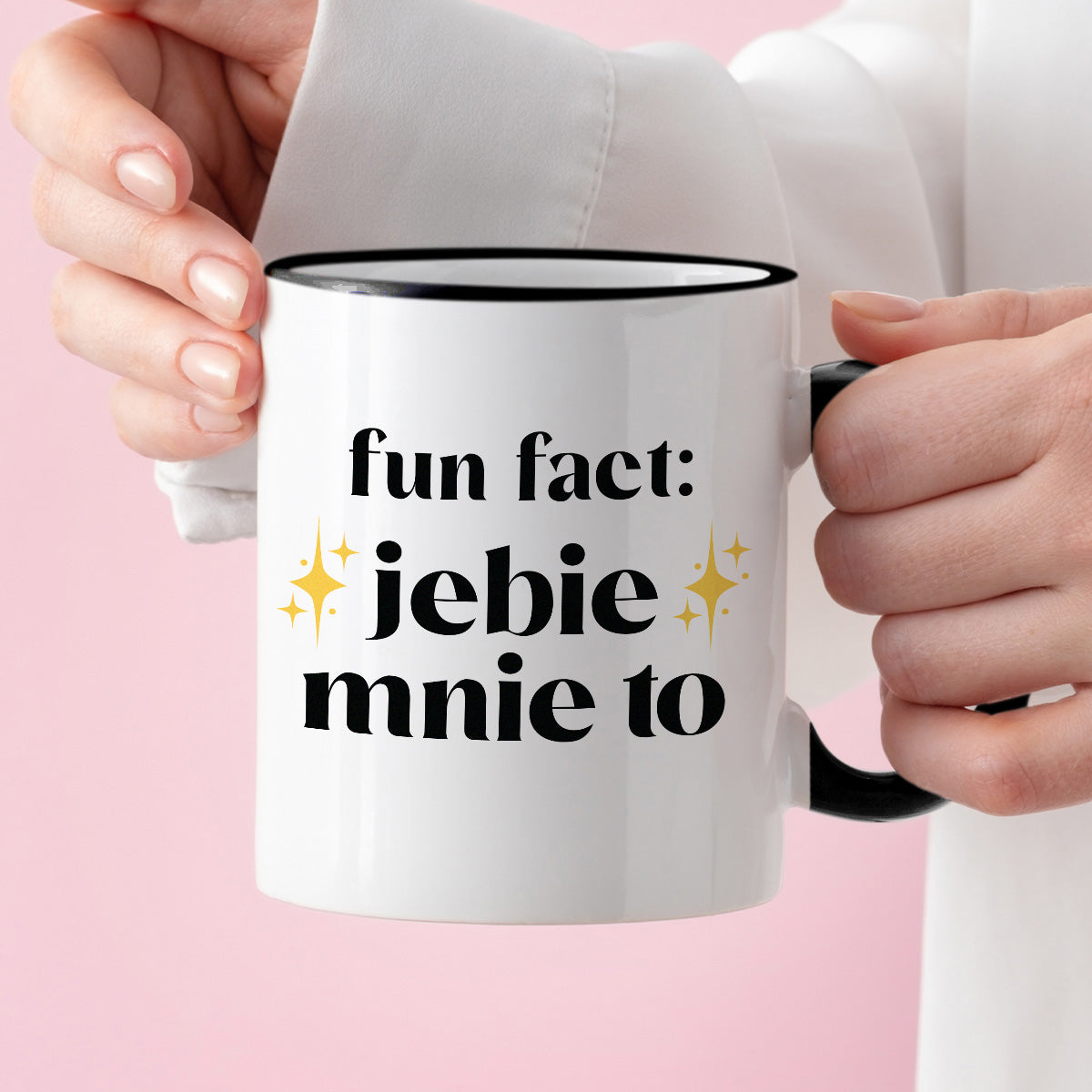 Kubek z nadrukiem "fun fact: jebie mnie to"