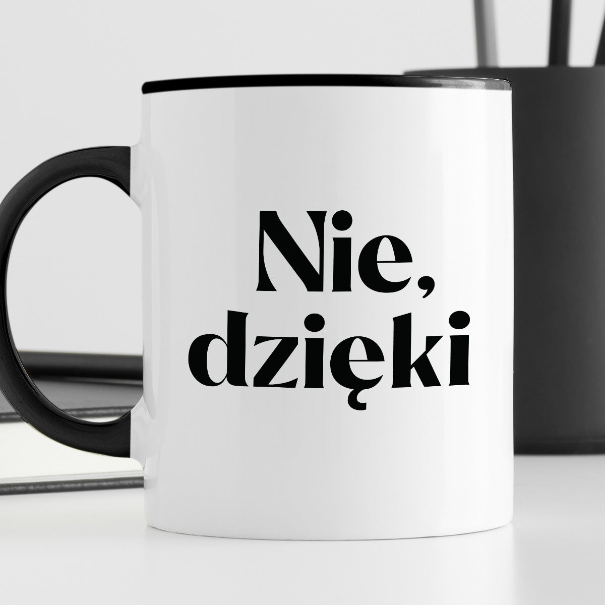 Kubek z nadrukiem "Nie, dzięki"