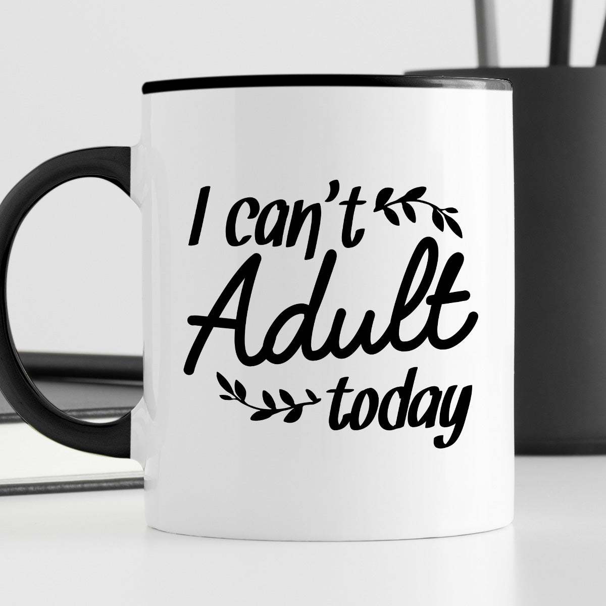 Kubek z nadrukiem "I can’t adult today"