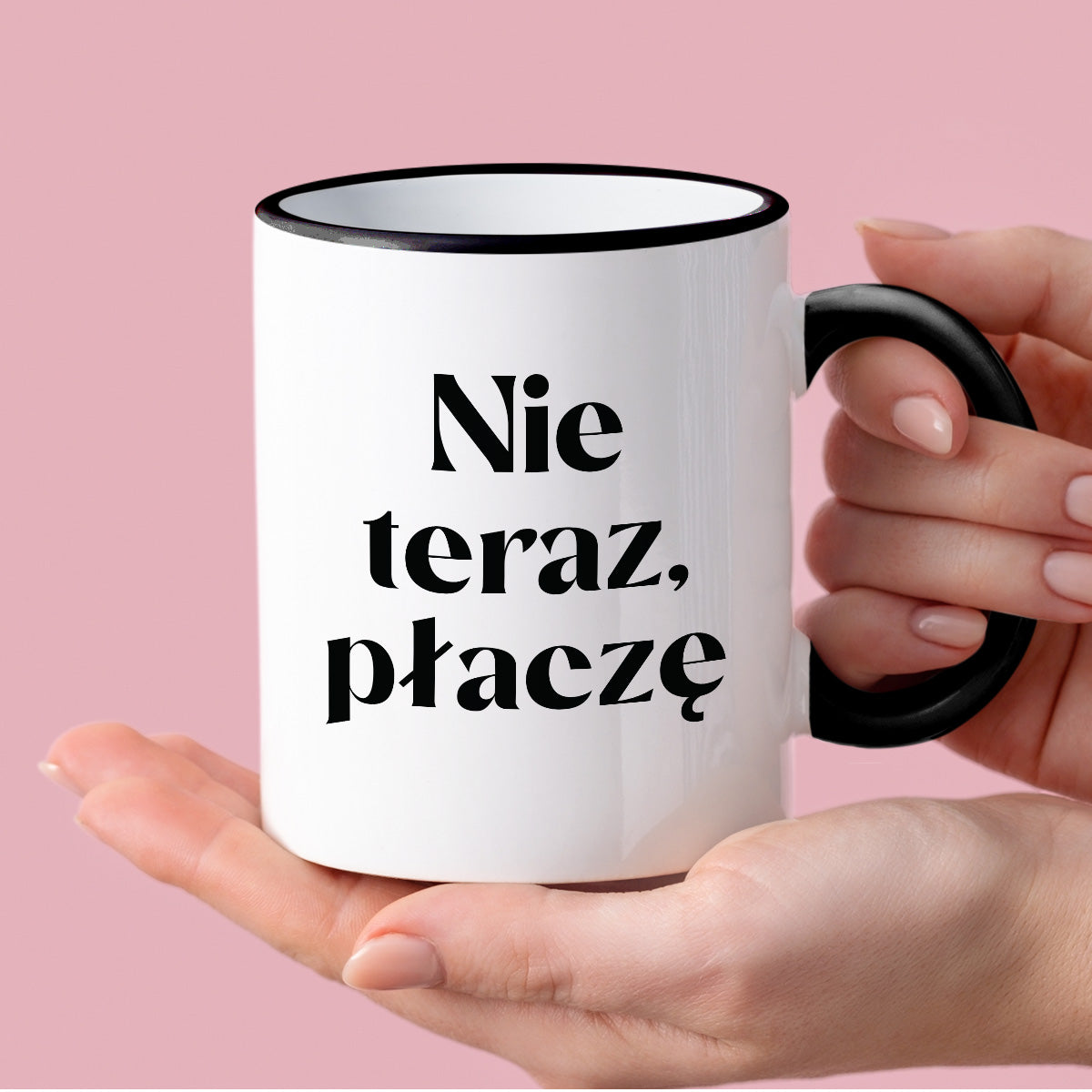 Kubek z nadrukiem "Nie teraz, płaczę"