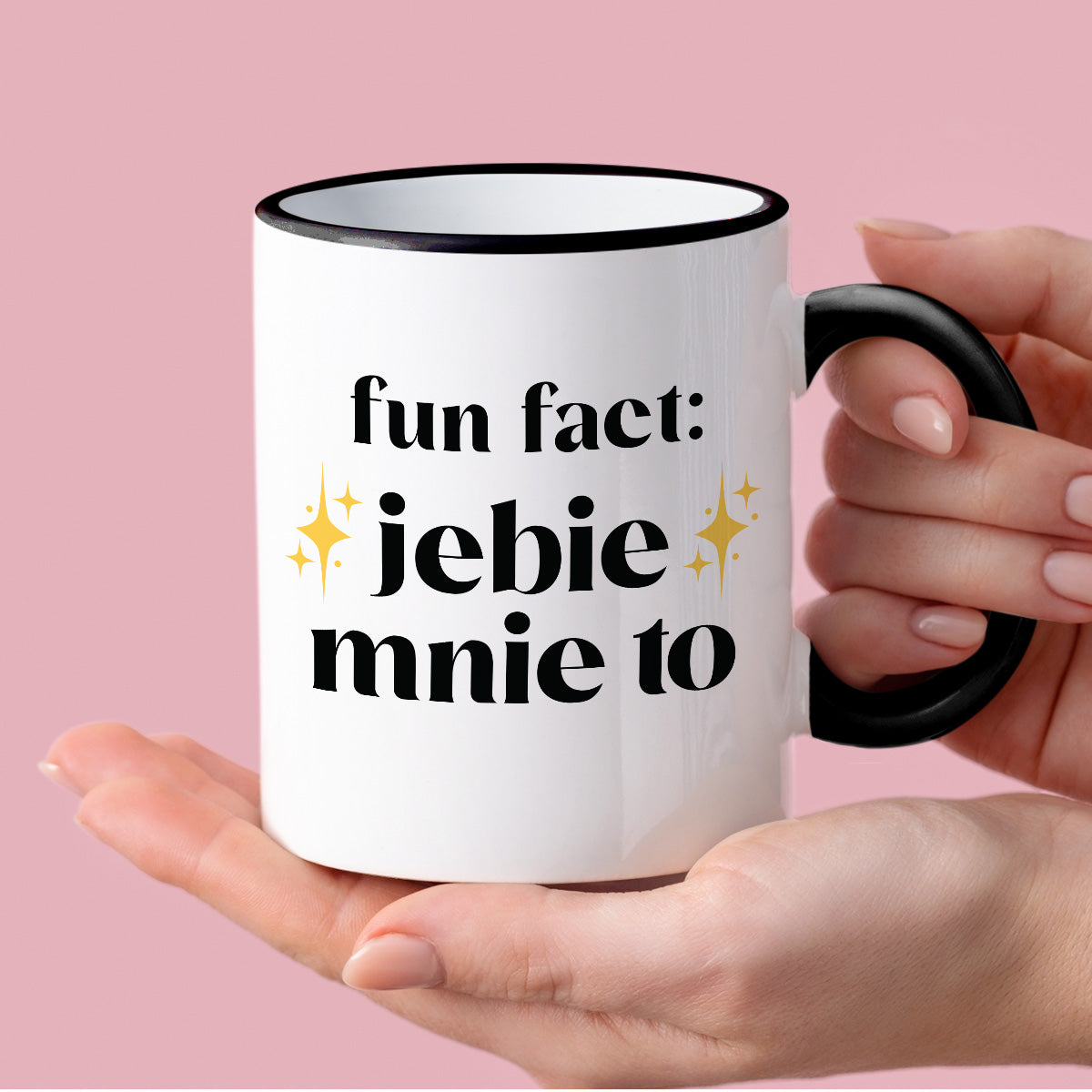 Kubek z nadrukiem "fun fact: jebie mnie to"