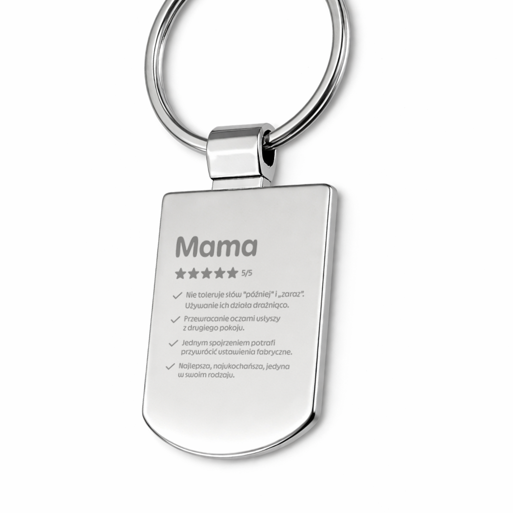 Brelok z grawerem "Mama 5/5"