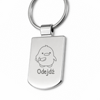 Brelok z grawerem "Odejdź"