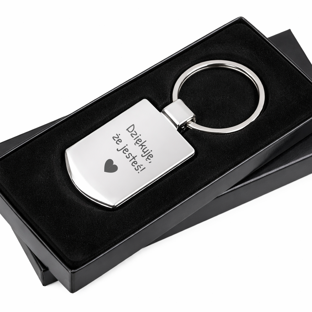 Brelok z grawerem "Dziękuję, że jesteś"