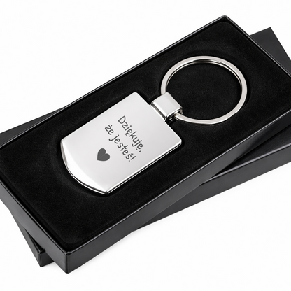 Brelok z grawerem "Dziękuję, że jesteś"