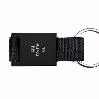 Brelok z grawerem "no kurwa hit"