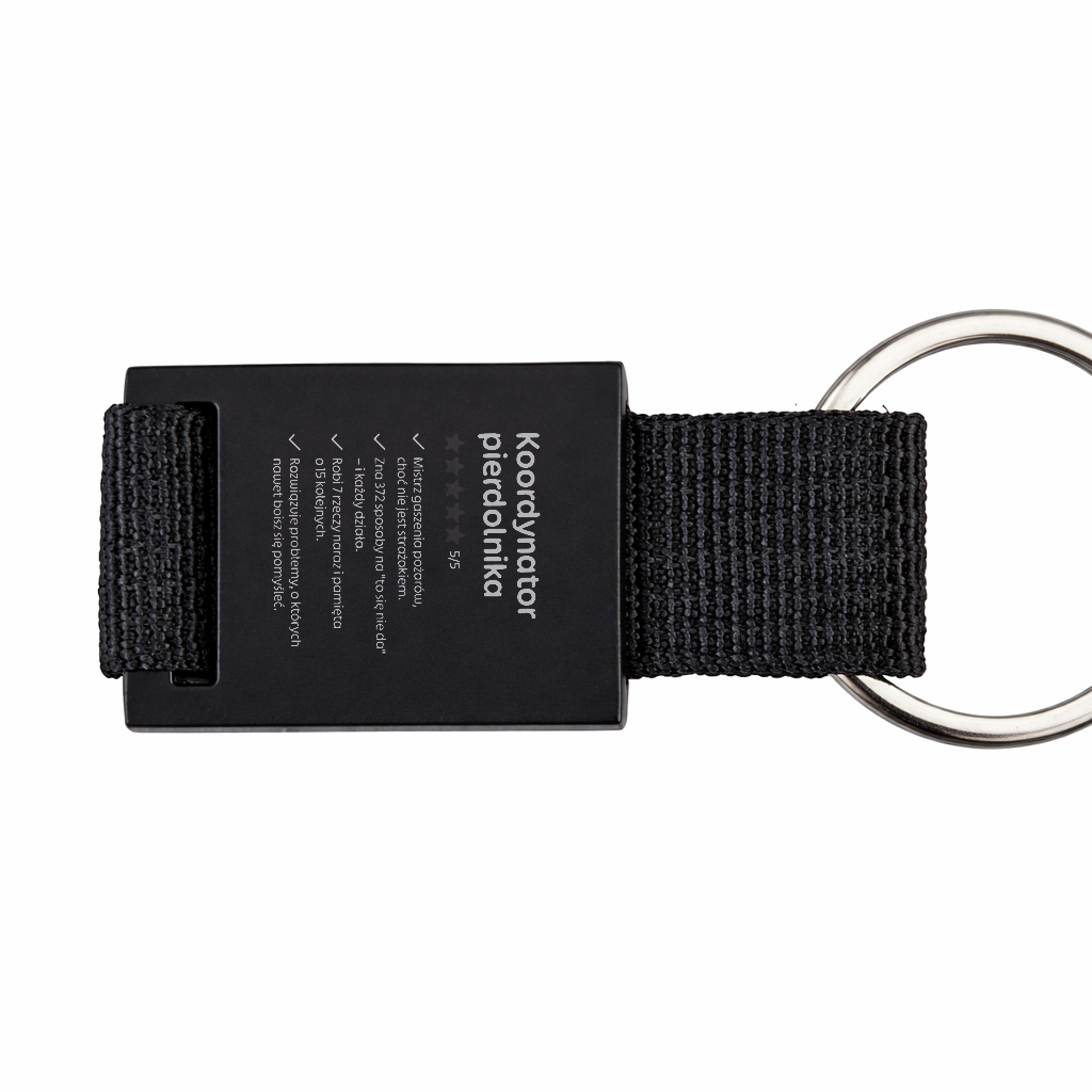 Brelok z grawerem "Koordynator pierdolnika"