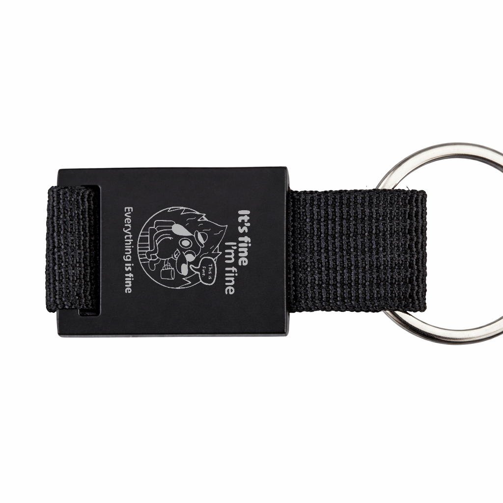 Brelok z grawerem "It's fine, I'm fine"