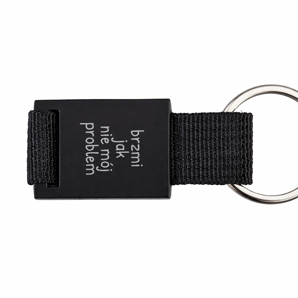 Brelok z grawerem "brzmi jak nie mój problem"