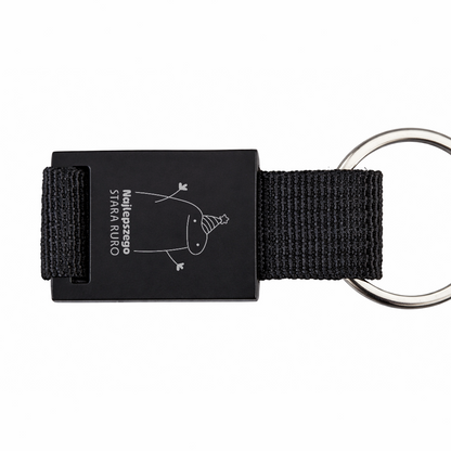 Brelok z grawerem "Najlepszego stara ruro"