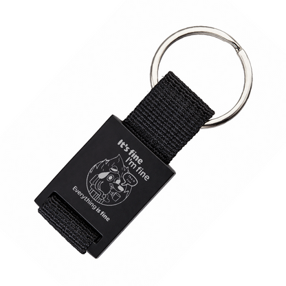 Brelok z grawerem "It's fine, I'm fine"