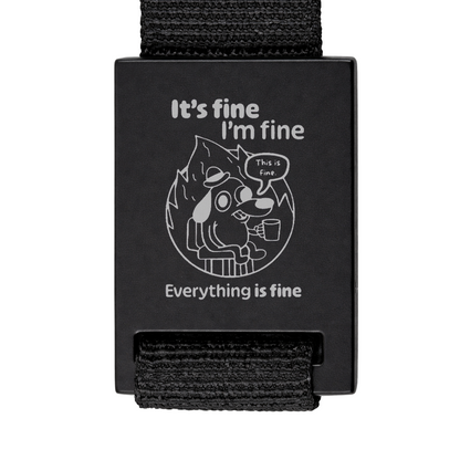 Brelok z grawerem "It's fine, I'm fine"