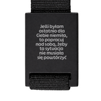 Brelok z grawerem "Jeśli byłam ostatnio dla Ciebie niemiła, to popracuj nad sobą, żeby ta sytuacja nie musiała się już powtórzyć"
