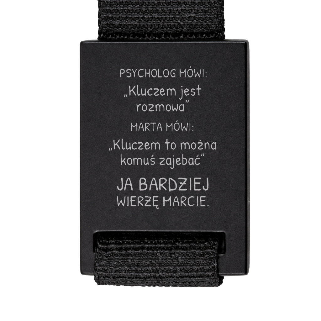 Brelok z grawerem "Psycholog mówi"