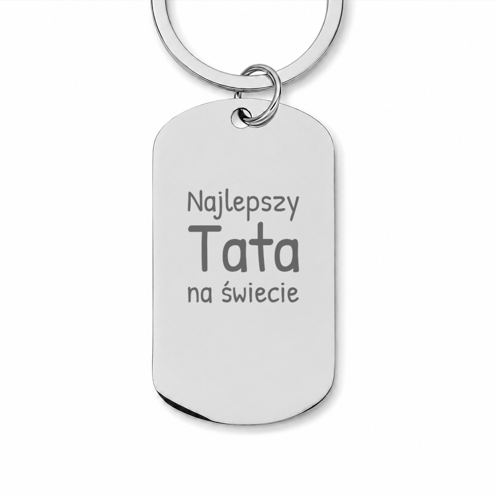 Brelok z grawerem "Najlepszy Tata na świecie"