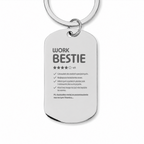 Brelok z grawerem "Work Bestie"