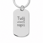 Brelok z grawerem "Twój własny napis"