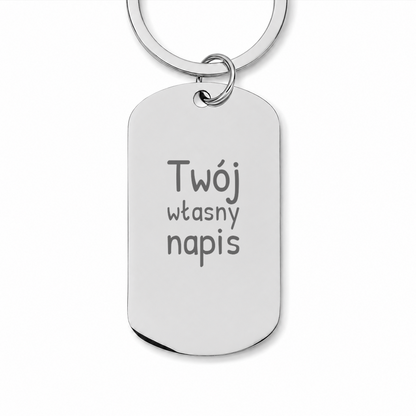 Brelok z grawerem "Twój własny napis"