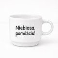 Filiżanka 250 ml z nadrukiem "Niebiosa, pomóżcie!"