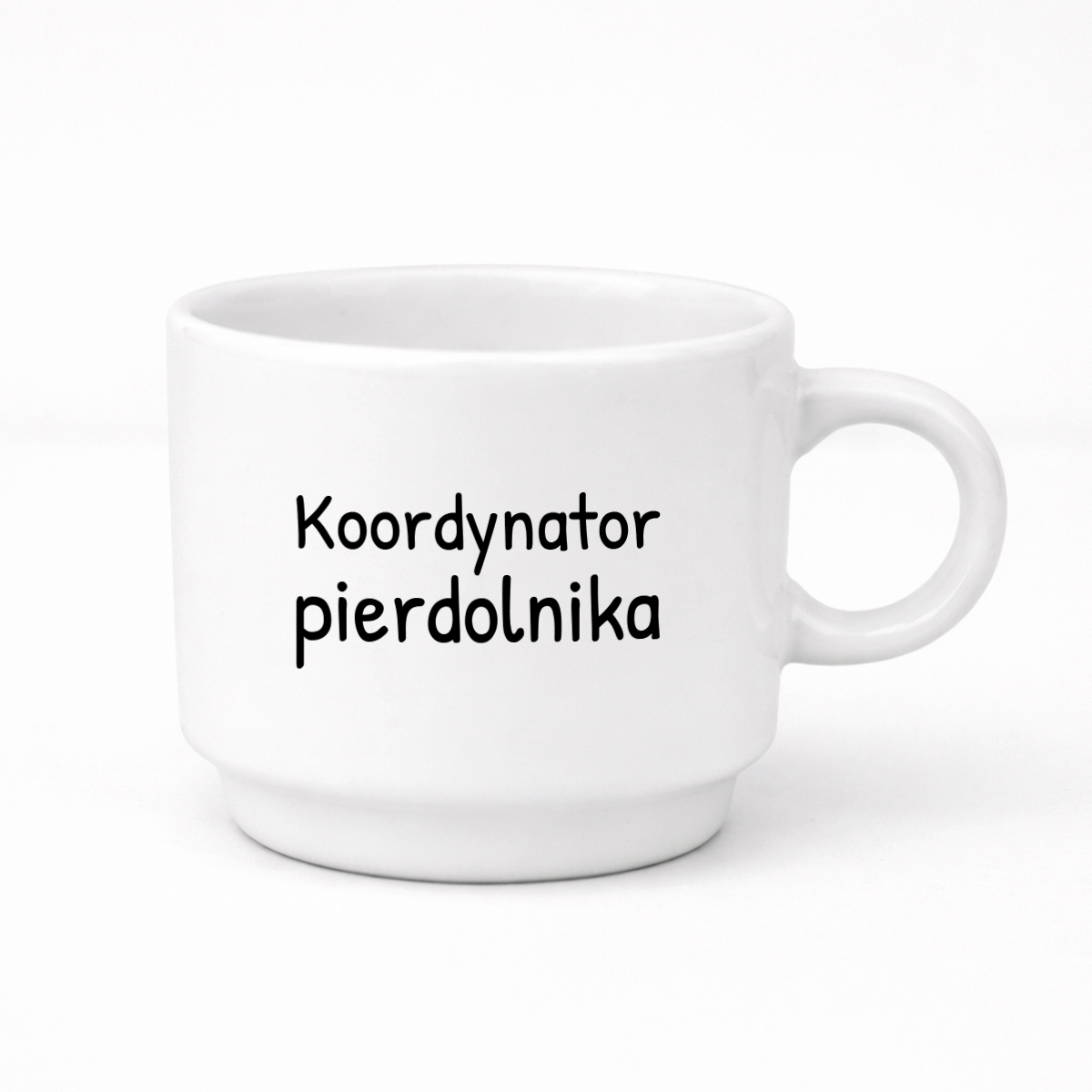 Filiżanka 250 ml z nadrukiem "Koordynator pierdolnika"