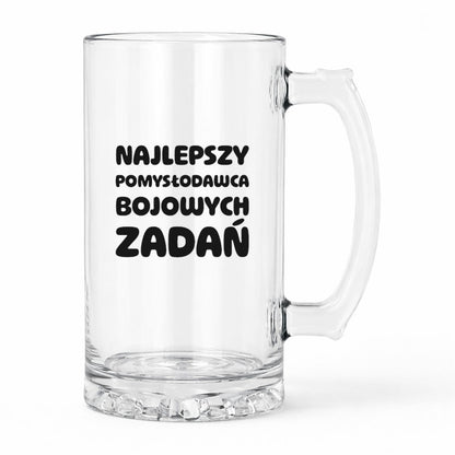 KUFEL z nadrukiem "Najlepszy pomysłodawca bojowych zadań"