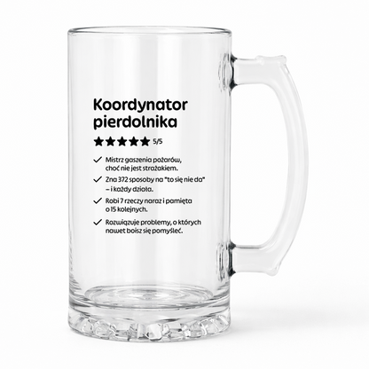 KUFEL z nadrukiem "Koordynator pierdolnika"