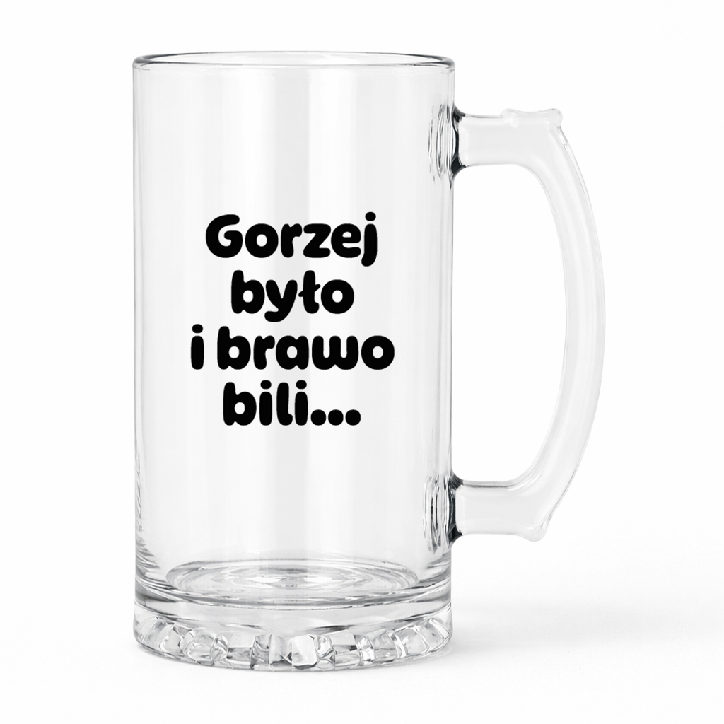 KUFEL z nadrukiem "Gorzej było i brawo bili"