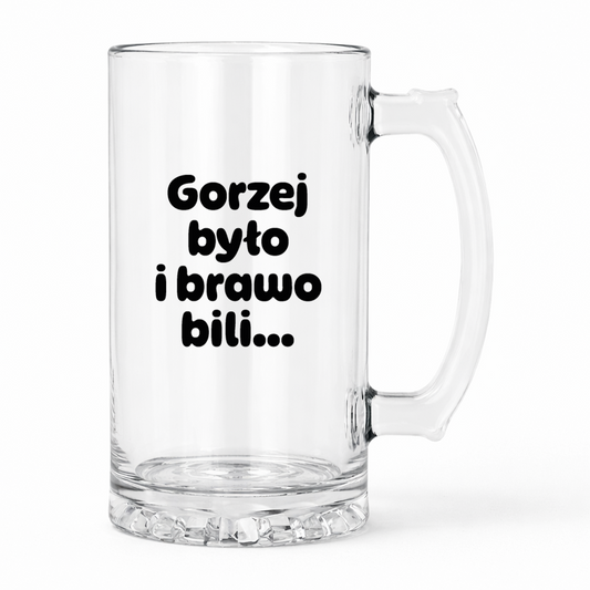 KUFEL z nadrukiem "Gorzej było i brawo bili"