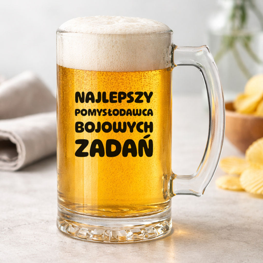 KUFEL z nadrukiem "Najlepszy pomysłodawca bojowych zadań"