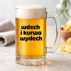 KUFEL z nadrukiem "wdech i kurwa wydech"