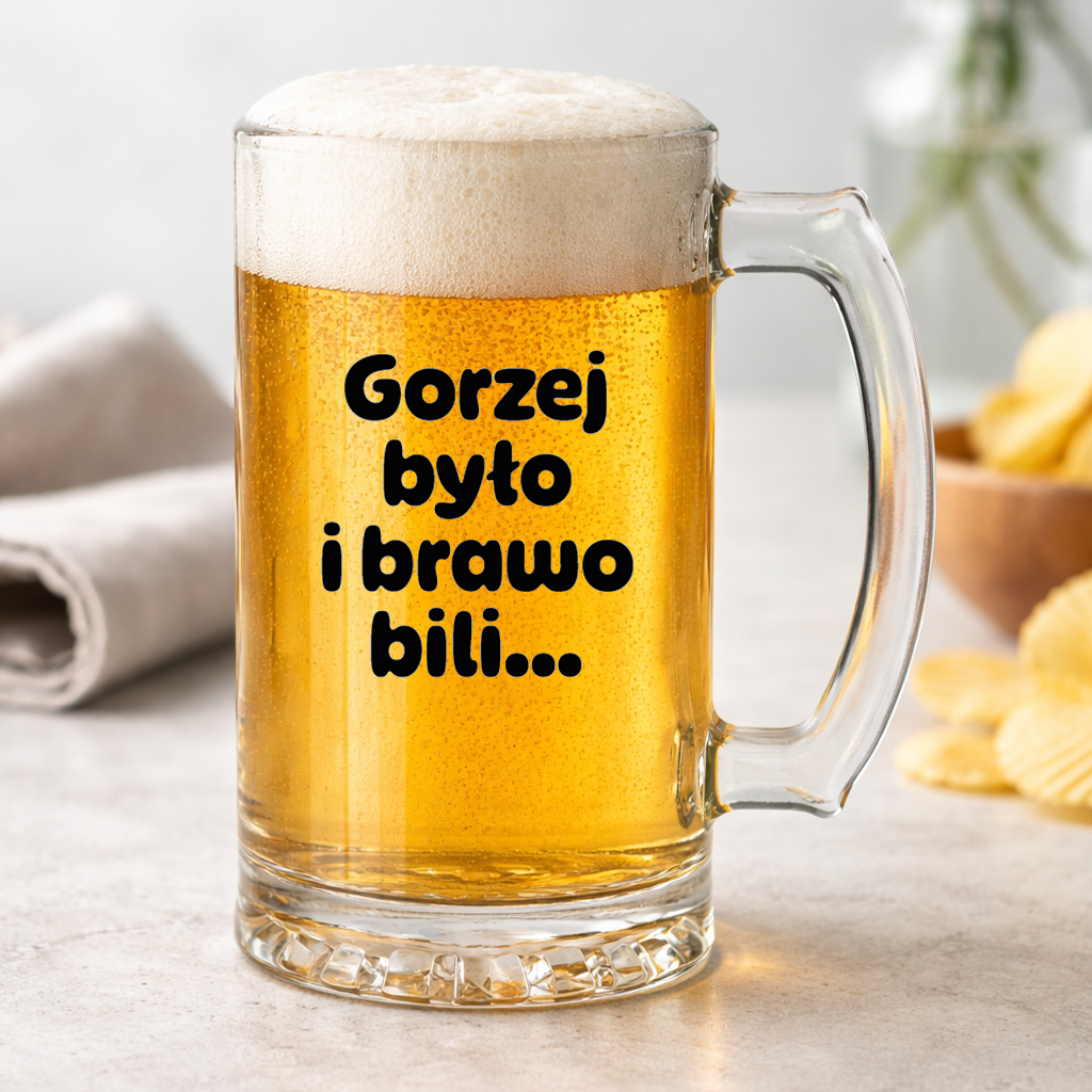 KUFEL z nadrukiem "Gorzej było i brawo bili"