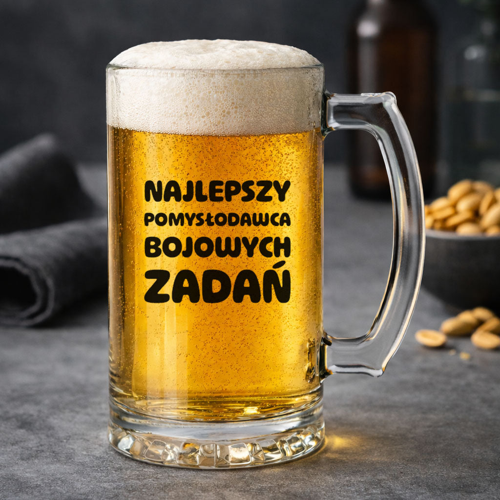 KUFEL z nadrukiem "Najlepszy pomysłodawca bojowych zadań"