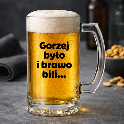 KUFEL z nadrukiem "Gorzej było i brawo bili"