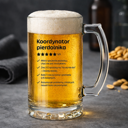 KUFEL z nadrukiem "Koordynator pierdolnika"