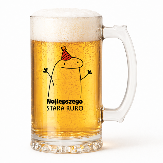 KUFEL z nadrukiem "Najlepszego stara ruro"